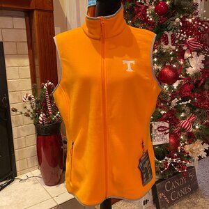 NWT Women's XL COLUMBIA Fleece Vest TENNESSEE VOLUNTEERS